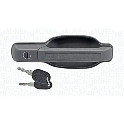 Image of 93927792 Door Handle MAGNETI MARELLI 350105001200 Right Front with lock barrel grey Uncoated IVECO: DAILY 2 Pritsche/Fahrgestell