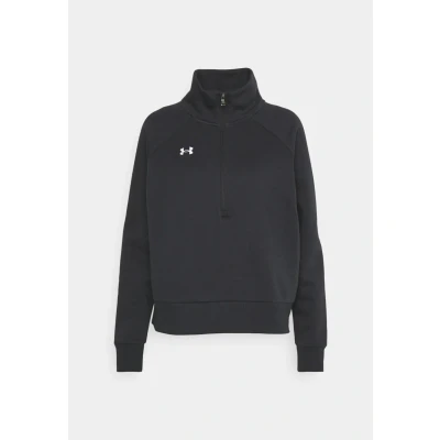 Image of Under Armour Women&#039;s UA Rival Fleece HZ Shirt Black