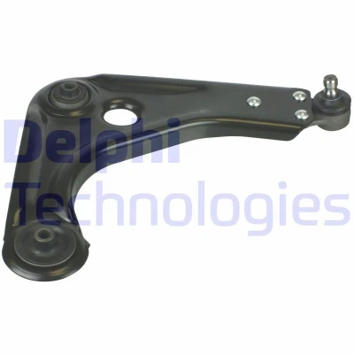 Image of 1209245, 1255371, 1448485, 3S513042AB, 3S513042BA Suspension Arm DELPHI TC2608 with ball joint Right, Lower Trailing Sheet Steel