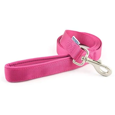 Image of Ancol Viva Soft Touch Padded Snap Lead Pink Size 100 x 2.5 cm Max kg 75 Weather Proof
