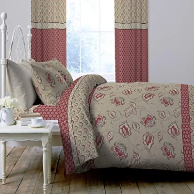 Image of Catherine Lansfield Kashmir Duvet Cover Set 160 x 200 + 50 80 cm