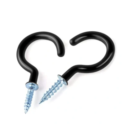 Image of WKTRSM 30PCS Ceiling Hanging Hooks Screw Cup Utility Black in Heavy Duty Mug Hook Holders