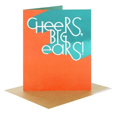 Image of Hallmark 25508132 Thank You Studio Card &quot;Cheers Big Ears&quot; Small