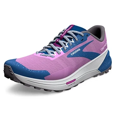 Image of BROOKS Women&#039;s Catamount 2 Sneaker, Violet/Navy/Oyster, 4.5 UK