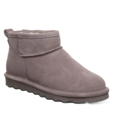Image of BEARPAW Women&#039;s Shorty Multiple Colors Ankle Boot Slip On Comfortable Winter Boot, Cinder, 6 UK