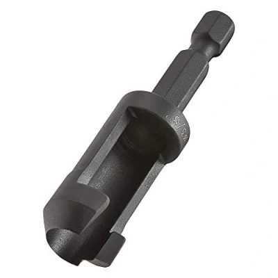 Image of Trend Snappy 9.5mm Tube Plug Cutter for Hard &amp; Softwoods, Tool Steel, Quick Release Drill System Compatible, SNAP/PC/95T
