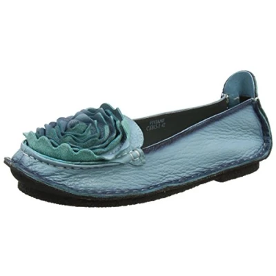 Image of Laura Vita Girl&#039;s VICVIANEO Ballet Flats, Blue Jeans Jeans, 3 UK