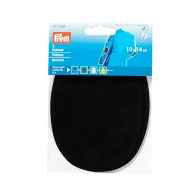Image of Prym Patches Leatherette sew on 14x10 cm Black, 14 x 10 cm, Schwarz, 2 Stück