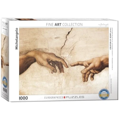 Image of Eurographics Creation of Adam by Michelangelo Puzzle (1000 Pieces)