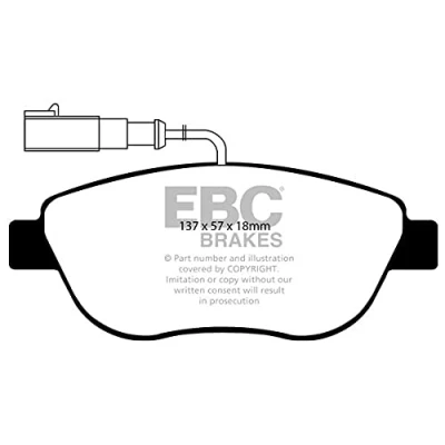 Image of EBC Brakes DP41383R Yellow stuff Brake Pads