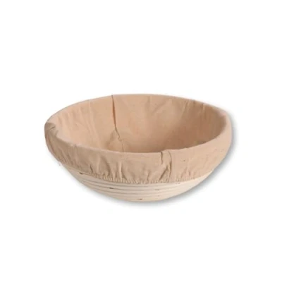 Image of KESPER 19630 Rattan Bread and Proofing Basket, Round, 22 cm, Removable Textile Lining, Basket