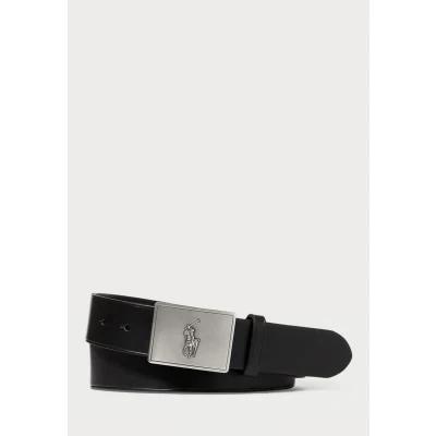 Image of Polo Ralph Lauren Roller Belt, Men&#039;s, Size: 34, Black