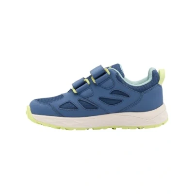 Image of Jack Wolfskin Woodland Texapore Training shoe for kids, Size: 3.5, Evening sky Textile/synthetics