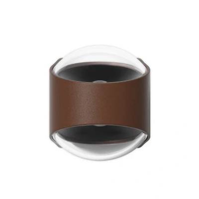 Image of LOOM DESIGN LED outdoor wall light Saga, up/down, corten
