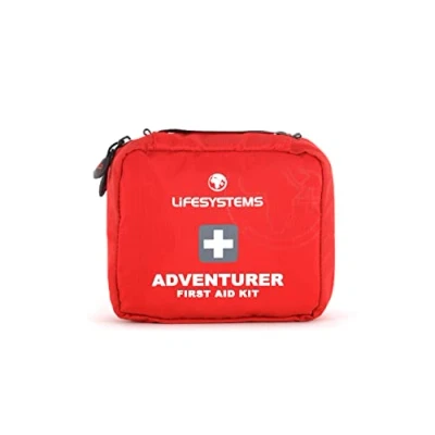 Image of Lifesystems Adventurer First Aid Kit, CE Certified Contents, Specifically Designed for Outdoor and Travel,Red