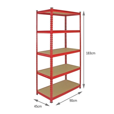 Image of MonsterShop 10 x Z Rax Red 90cm &amp; Free Mallet Racking Units