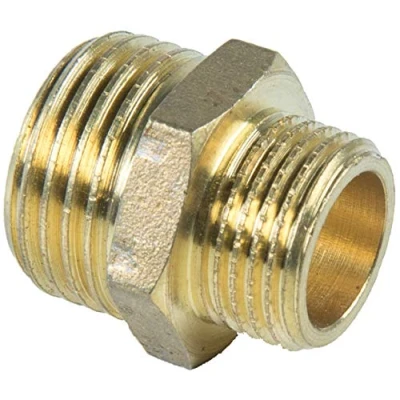 Image of CORNAT T396423 11/4 x 1 Inch Brass Reducing Nipple Clear