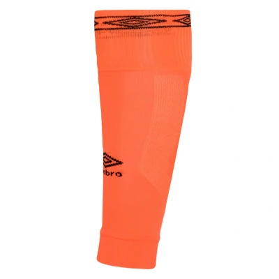 Image of Umbro Mens Diamond Leg Sleeves (Shocking Orange/Black) Multicolour Size Large