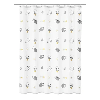 Image of Kleine Wolke showercurtain, Polyester, Multi Colour, 180 cm x 200