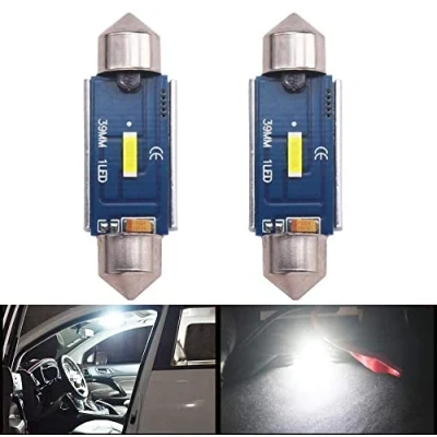 Image of Eseastar 36MM Festoon LED Bulbs 12V 24V C5W 6413 6418 6461 6486X DE3423 DE3425 Canbus Error Free for Car Interior Trunk Light and more,6000K White
