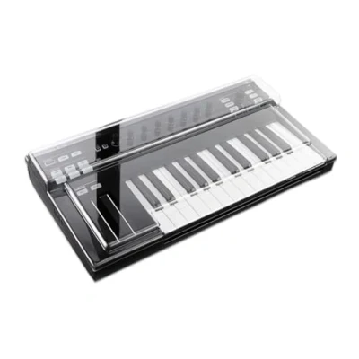 Image of Decksaver Cover for Native Instruments Komplete Kontrol S25 Super Durable Polycarbonate Protective lid in Smoked Clear Colour, Made The UK