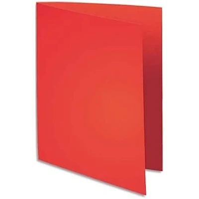 Image of Exacompta Ref 160012E Forever Collection Flash Square Cut Folders 240 x 320mm in Size, Suitable for A4 Documents, 220gsm Recycled Card Red (100 Pack)