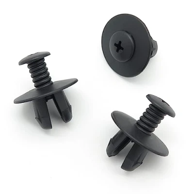 Image of VVO Fasteners Plastic Engine Undertray Clip, Black (Pack of 10)