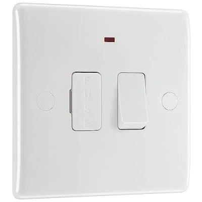 Image of BG Electrical Switched Fused Connection Unit with a Power Indicator, 13 Amp, White