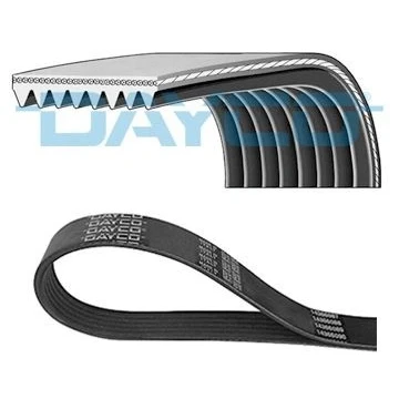 Image of 46510601F V ribbed belt DAYCO 8PK2190 2190,0mm 8 VAUXHALL: Frontera Mk1 Sport SUV Cabrio, OPEL: A Off Road Convertible