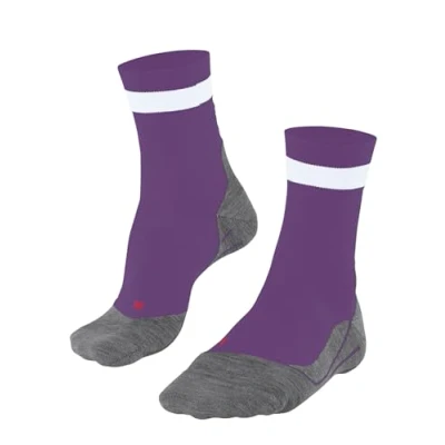Image of FALKE Women&#039;s RU4 Endurance W So Cotton Anti Blister 1 Pair Running Socks, Purple Plum 8028 2.5 3.5