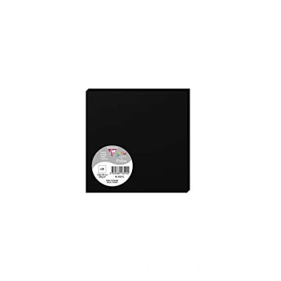 Image of Clairefontaine Ref 1851C Pollen Card (Pack of 25 Sheets) 135 x 135mm Sized, Acid Free, Inkjet &amp; Laser Compatible, Easy to Write On, 210gsm Black