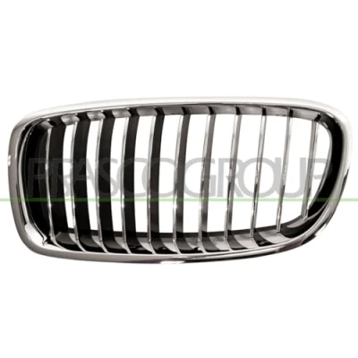 Image of 51137263481 Radiator Grill PRASCO Premium BM0282014 Left Chromed BMW: 3 Saloon, Touring