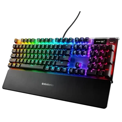 Image of SteelSeries Apex 7 Mechanical Gaming Keyboard OLED Display Blue Switches American (QWERTY) Layout