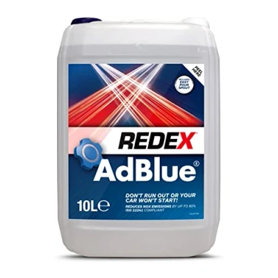 Image of Redex AdBlue Additive 10L, With Easy Pour Spout, Reduces NOX Emissions, Quick &amp; Filling, Keep Spare In Boot, Premium Quality Diesel Exhaust Fluid, No Spill Bottle, 10 Litres