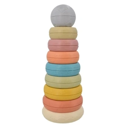 Image of Play Project Wheat Baby Stacking Rings Toy