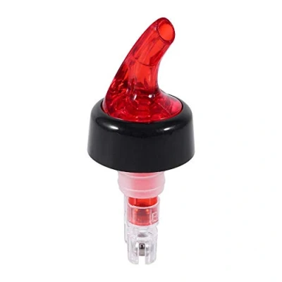 Image of 30ml Shot Measure Liquor Bottle Pourer Measuring Drink Wine Dispenser for Bar Home(Red)