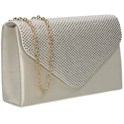 Image of SwankySwans Women&#039;s Jodie Clutch Bag, Ivory