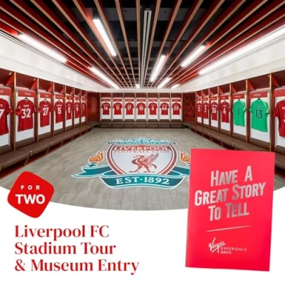 Image of Liverpool FC Stadium Tour &amp; Museum Entry for Two Explore the Main Stand, Dressing Rooms, Press Room, Tunnel and