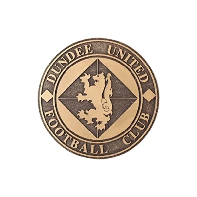 Image of FOCO Official Dundee United FC Bronze Effect Football Crest Wall Sign