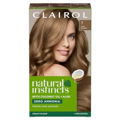 Image of Clairol Natural Instincts Semi Permanent No Ammonia Hair Dye, 7 Dark Blonde