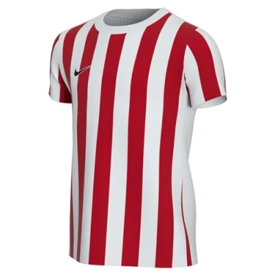 Image of NIKE CW3819 104 Dri FIT Division 4 T Shirt Unisex White/University RED/Black Size L