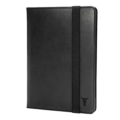 Image of TORRO Case Compatible with iPad 9th, 8th &amp; 7th Generation (10.2) Genuine Leather 10.2 Stand and Wake/Sleep Function (Black)