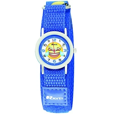 Image of Ravel Children&#039;s Easy Smiley Emoji Watch Analogue Quartz R1507.57 Blue