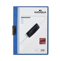 Image of Durable Duraquick Clip Folder PVC for 20 Sheets A4 Blue 2270/06
