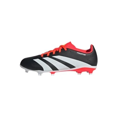 Image of adidas Performance Predator League FG Unisex Moulded stud football boots for kids, Size: 3.5, Core black/footwear white/solar red Synthetics/textile
