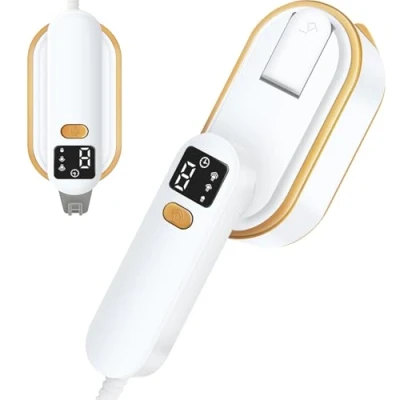 Image of Prettop Clothes Steamer, Handheld Garment Steamer Clothing with LCD Screen, Portable Iron for Efficient Wrinkle Removal Suitable Home Travel