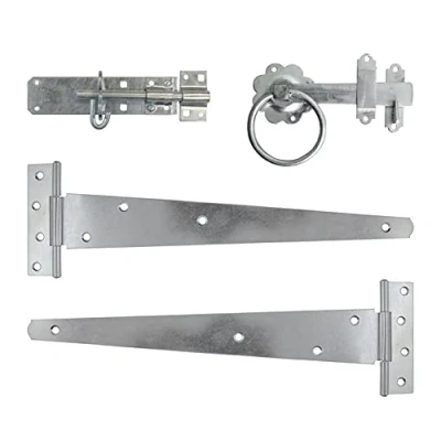 Image of 2x TIMCO Side Gate Kit Ring Latch Hot Dipped Galvanised 427357