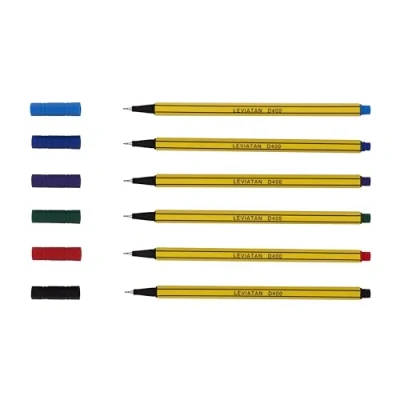 Image of LEVIATAN D400 Fineliner Set 6 Colors Fine Line Pen Colorful Suitable For Everyday Use Width Approx. 0.4 mm