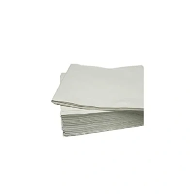 Image of White Paper Disposable Table Covers x 25 Cloths 90x90cm Catering