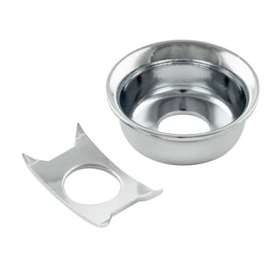 Image of Musiclily Pro Steel Vintage Cup Style Tele Jack Plate for Telecaster Electric Guitar, Chrome